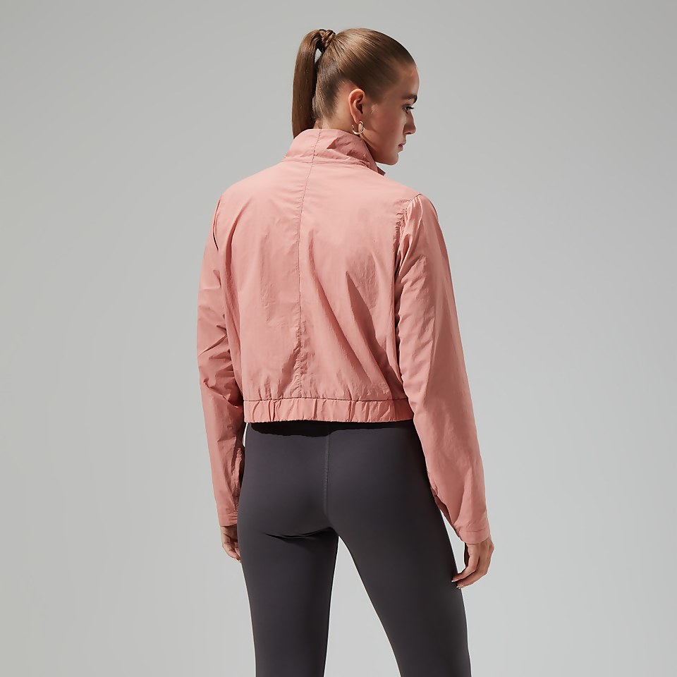 Women's Urban Cropped Co-ord Wind Jacket - Pink
