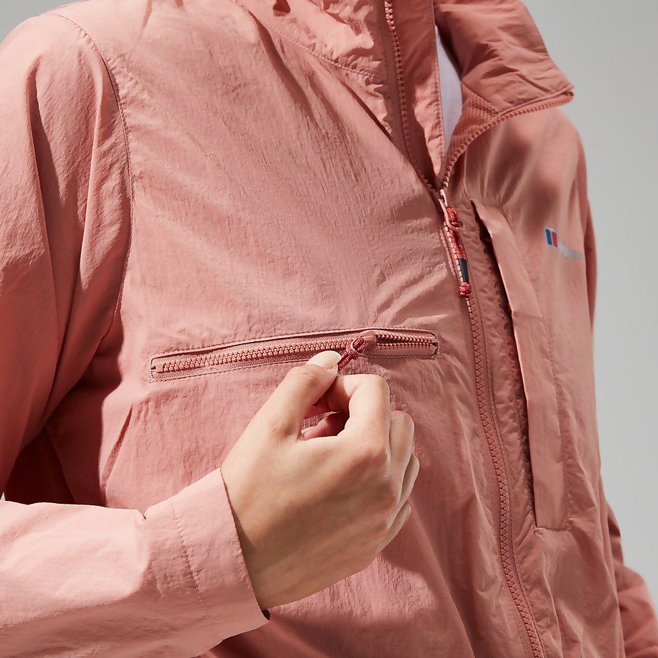 Women's Urban Cropped Co-ord Wind Jacket - Pink