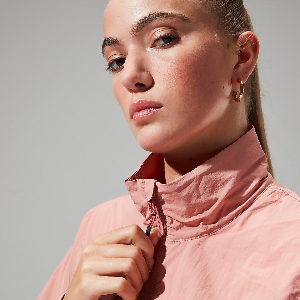 Women's Urban Cropped Co-ord Wind Jacket - Pink