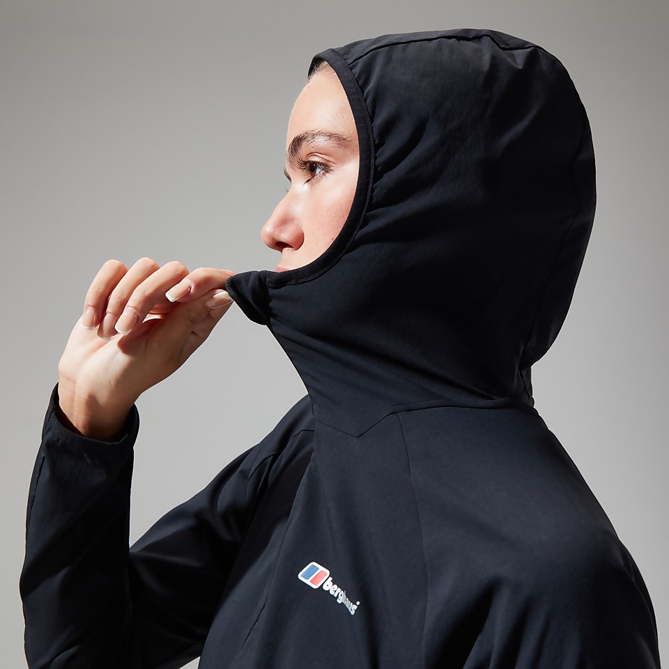 Women's Urban Arrina Full Zip Hooded Jacket - Black