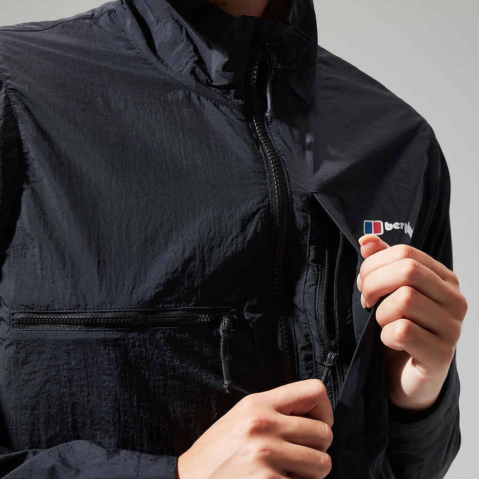 Women's Urban Cropped Co-ord Wind Jacket - Black