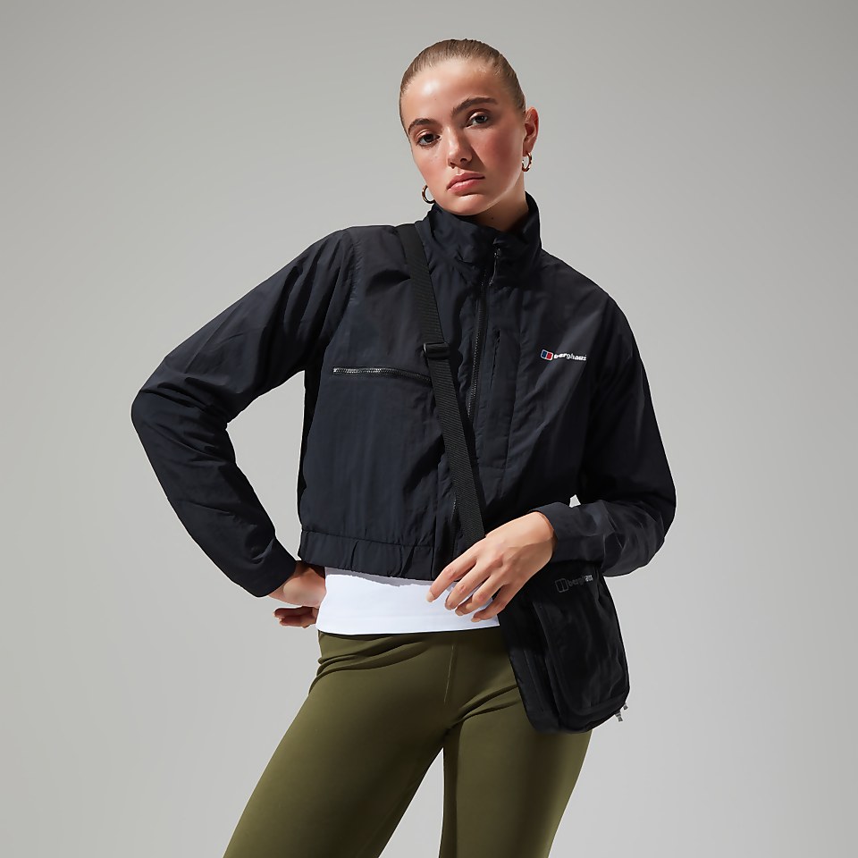 Women's Urban Cropped Co-ord Wind Jacket - Black