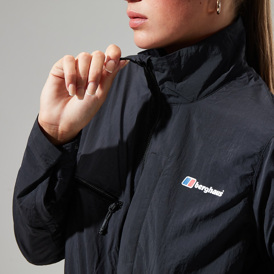 Women's Urban Cropped Co-ord Wind Jacket - Black