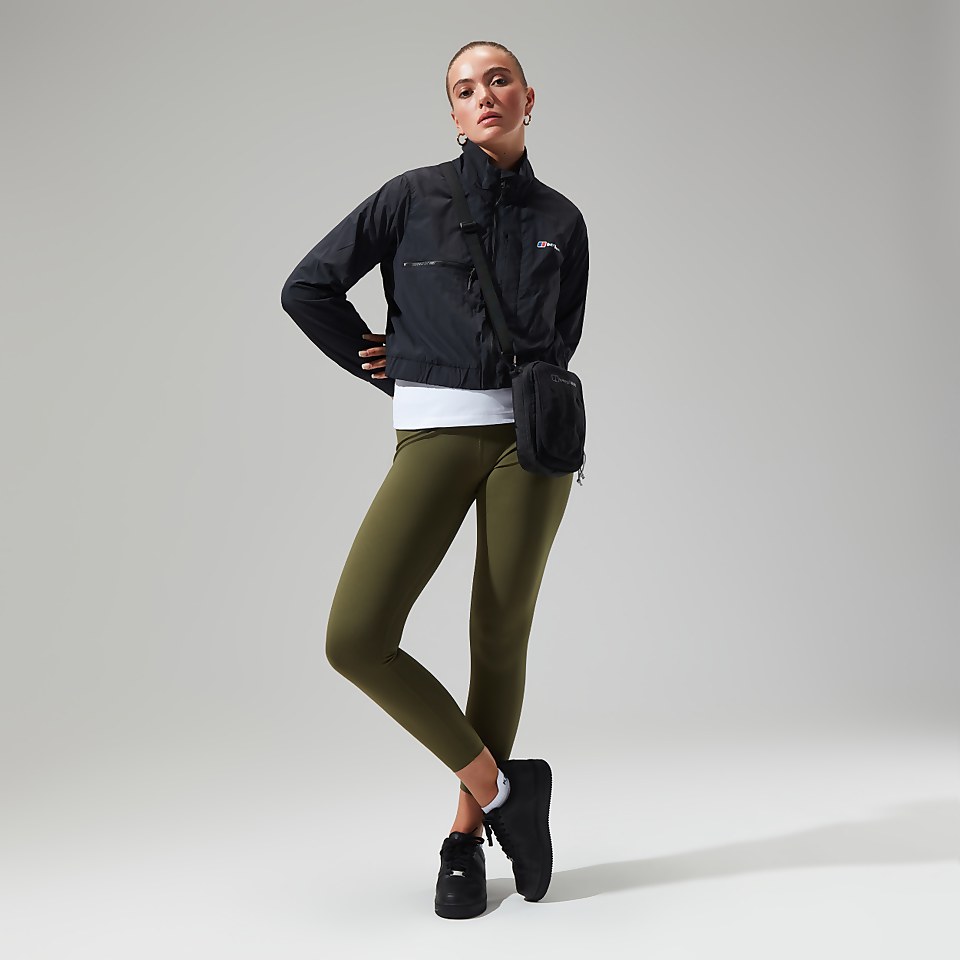 Women's Urban Cropped Co-ord Wind Jacket - Black