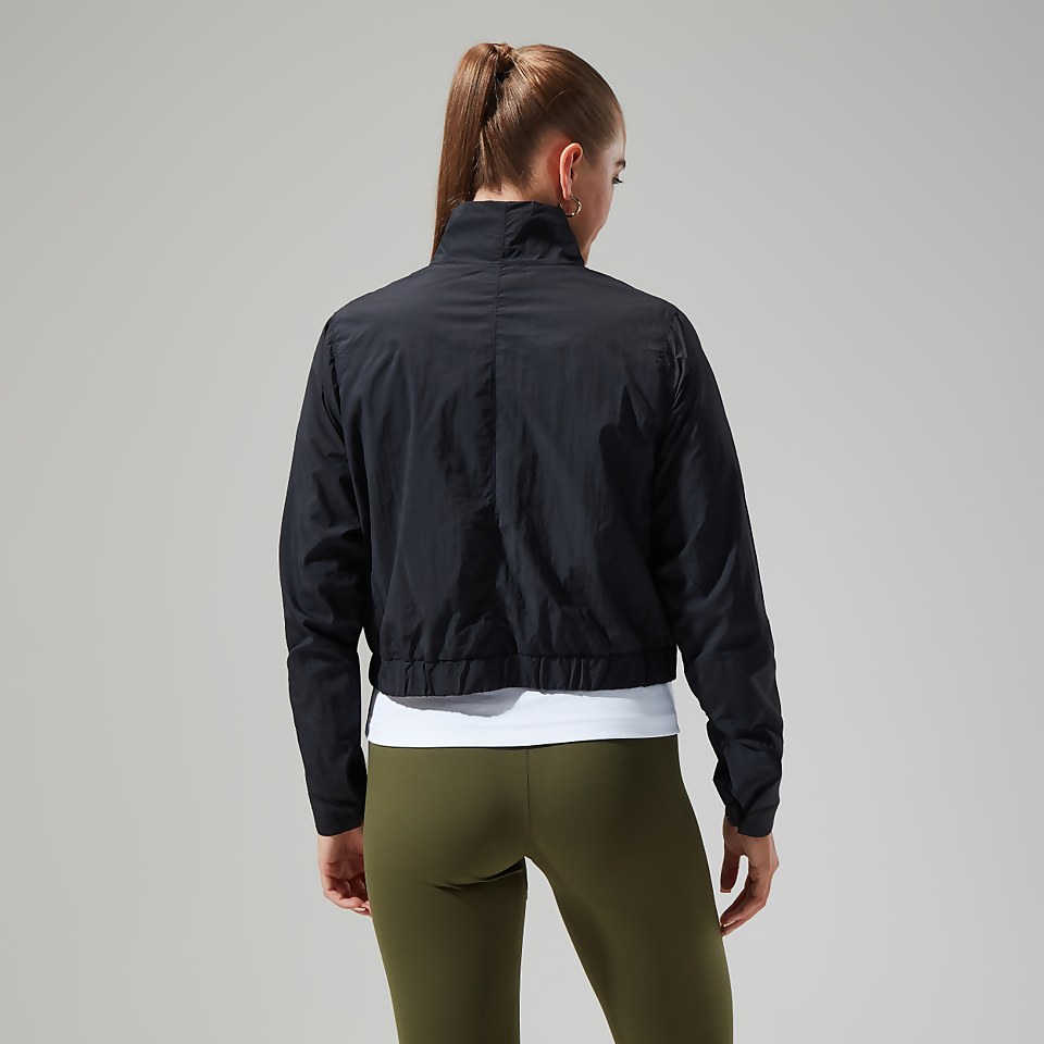 Women's Urban Cropped Co-ord Wind Jacket - Black
