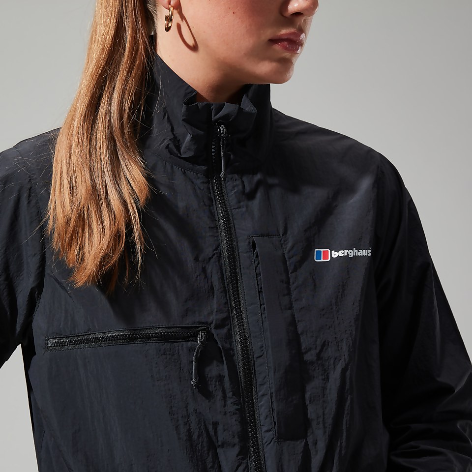 Women's Urban Cropped Co-ord Wind Jacket - Black