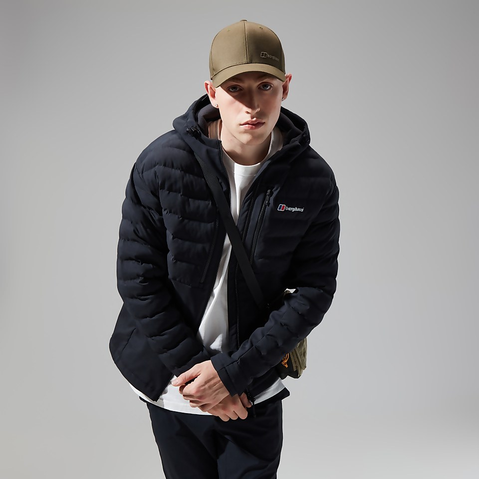 Men's Theran Hybrid Hooded Jacket - Black