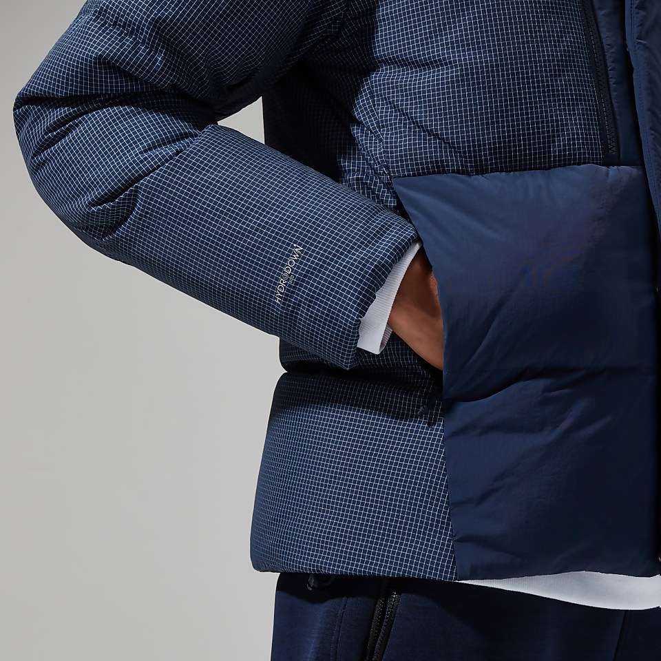 Men's Sabber Down Hooded Jacket - Dark Blue