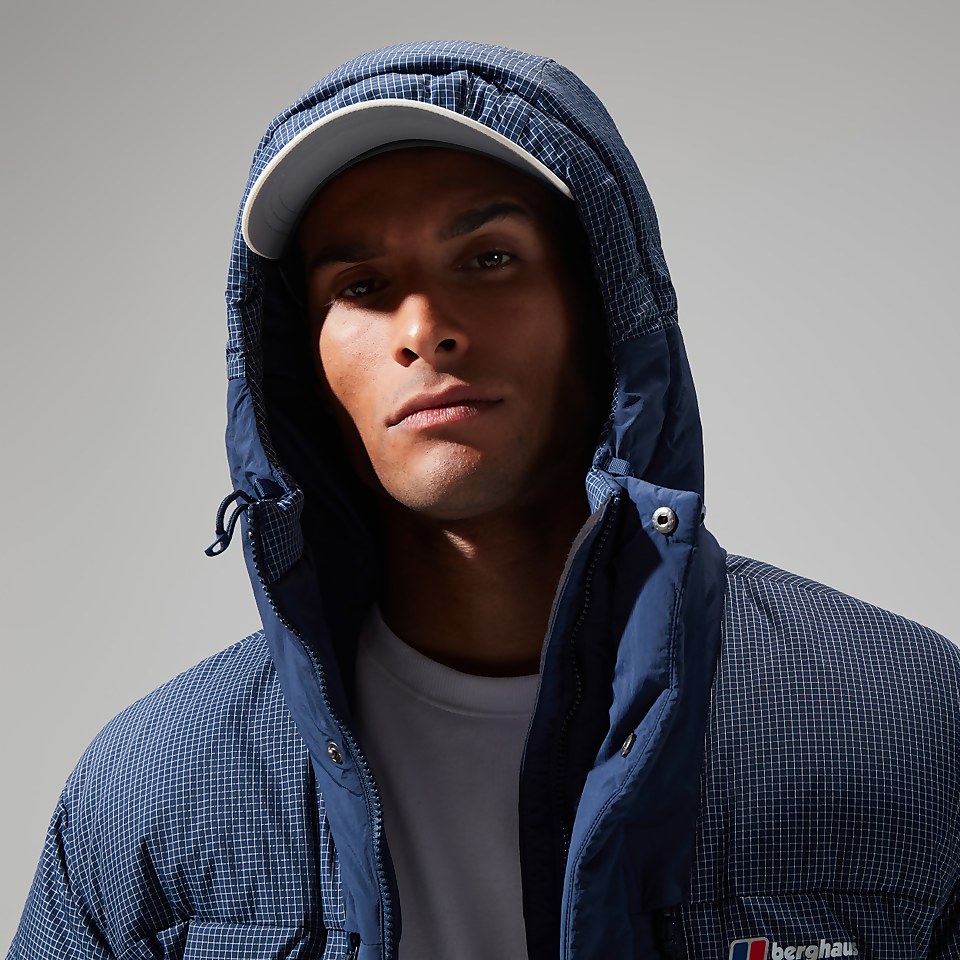 Men's Sabber Down Hooded Jacket - Dark Blue