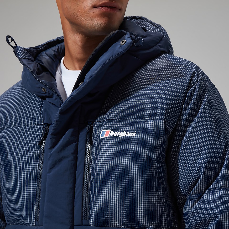 Men's Sabber Down Hooded Jacket - Dark Blue