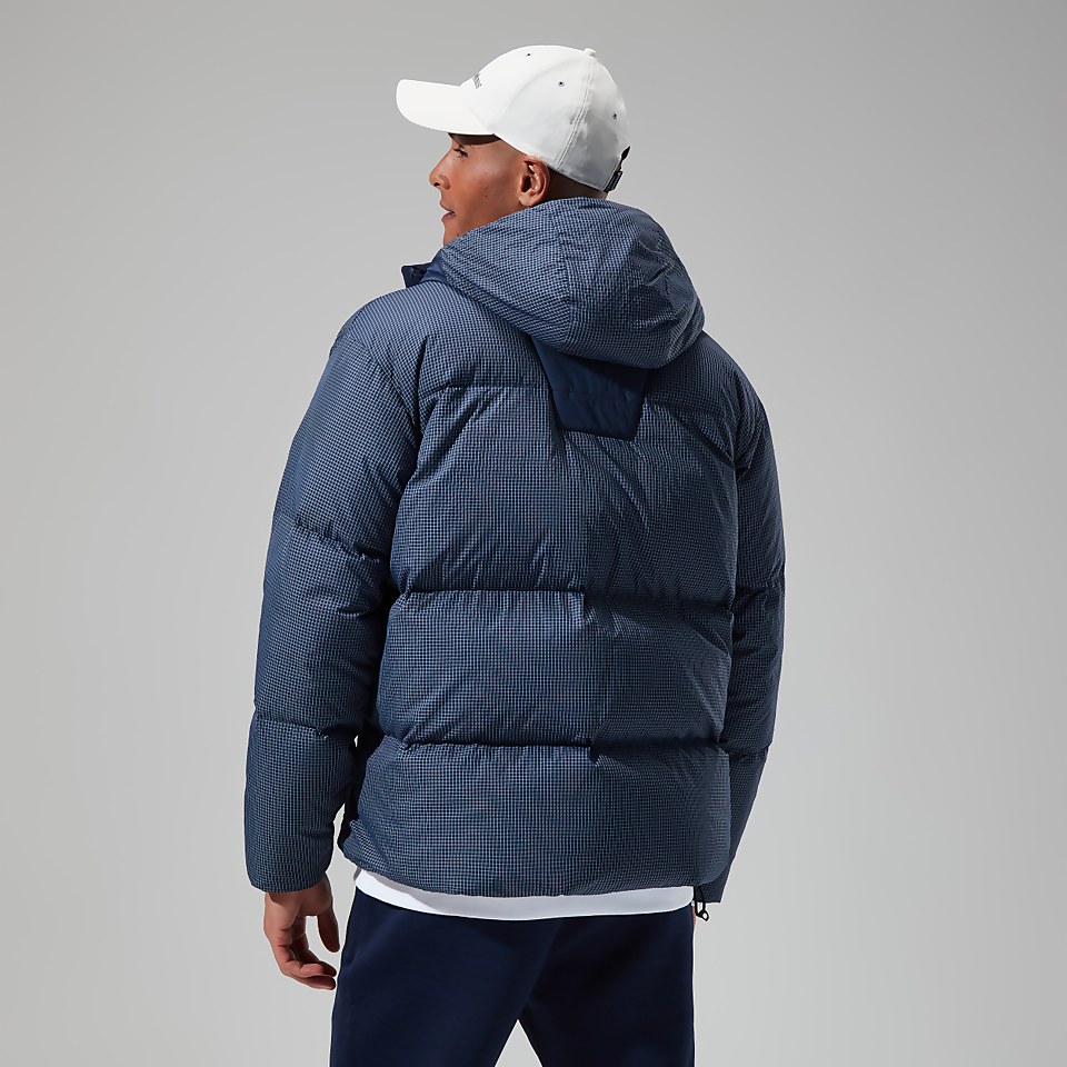 Men's Sabber Down Hooded Jacket - Dark Blue