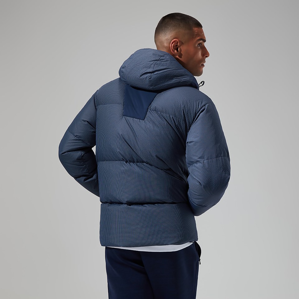 Men's Sabber Down Hooded Jacket - Dark Blue