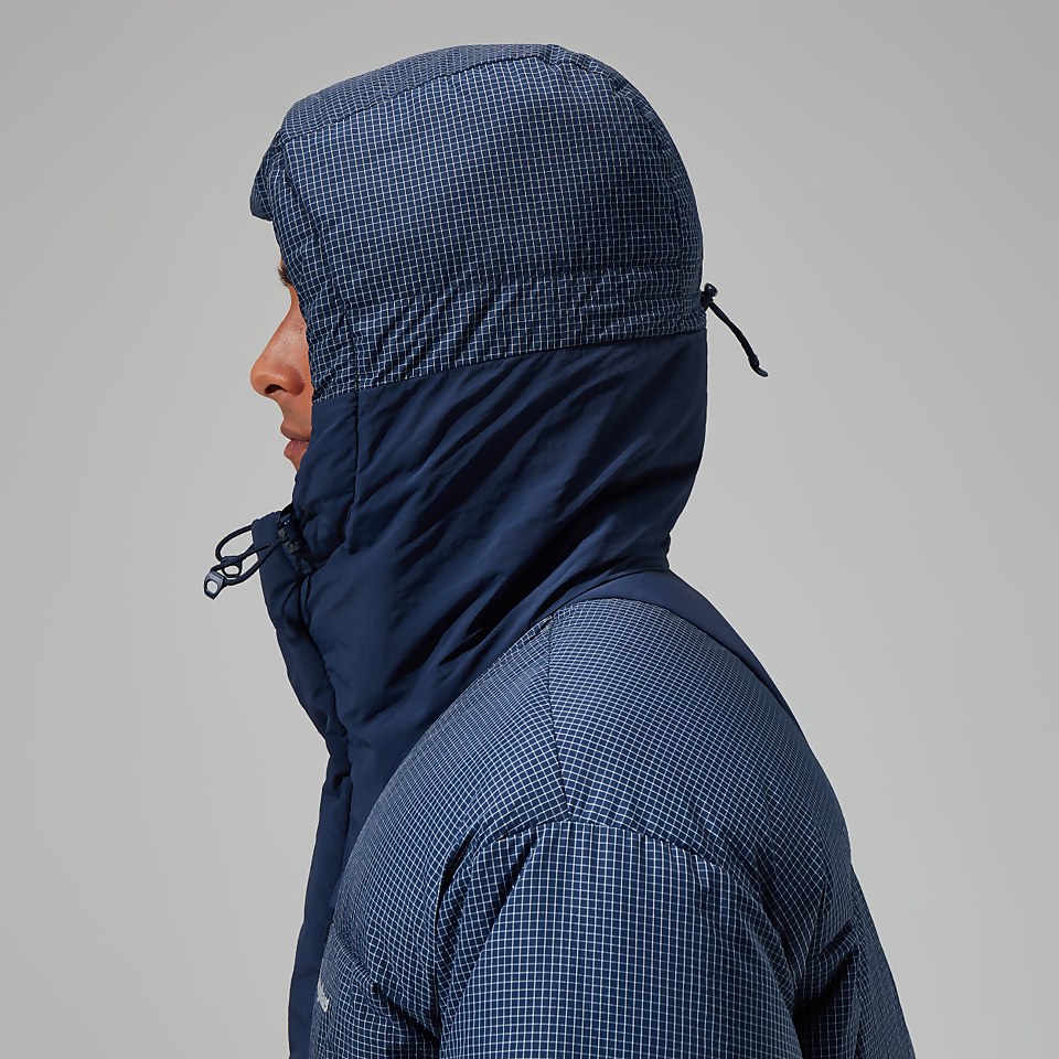 Men's Sabber Down Hooded Jacket - Dark Blue