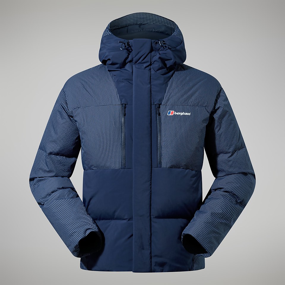 Men's Sabber Down Hooded Jacket - Dark Blue