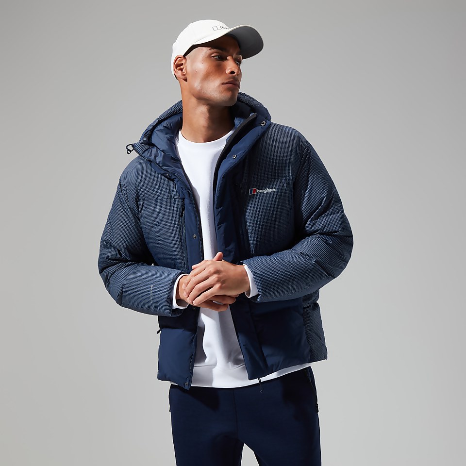 Men's Sabber Down Hooded Jacket - Dark Blue