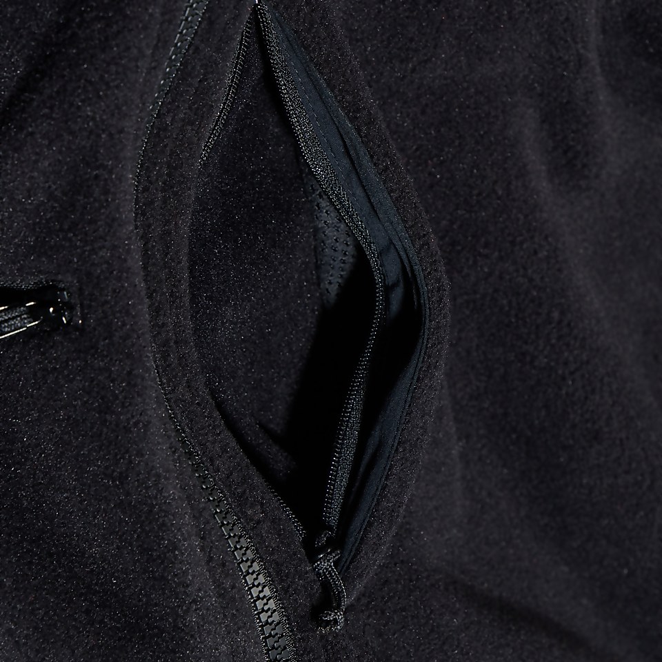 Women's Urban Cropped Co-ord Fleece Jacket - Black