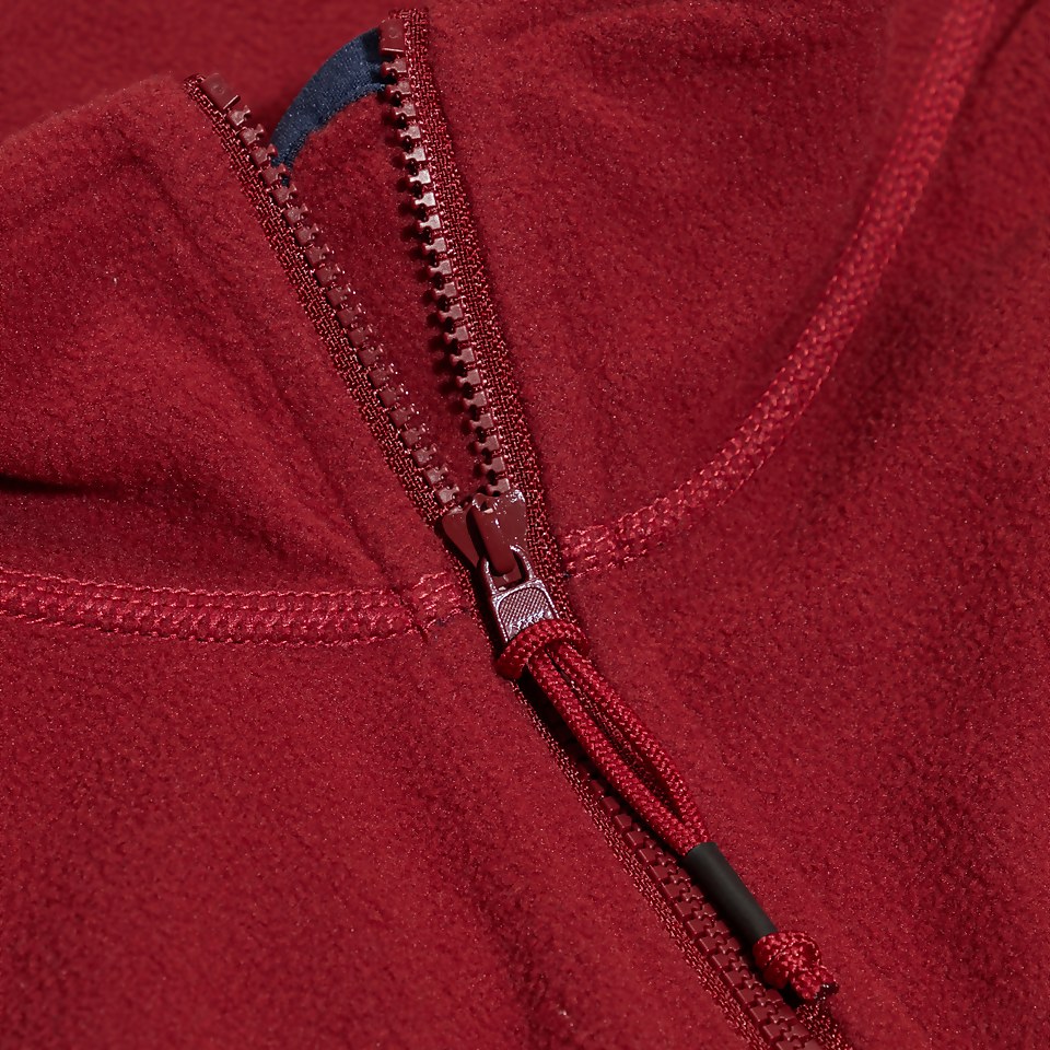 Women's Urban Prism Crop Half Zip - Dark Red