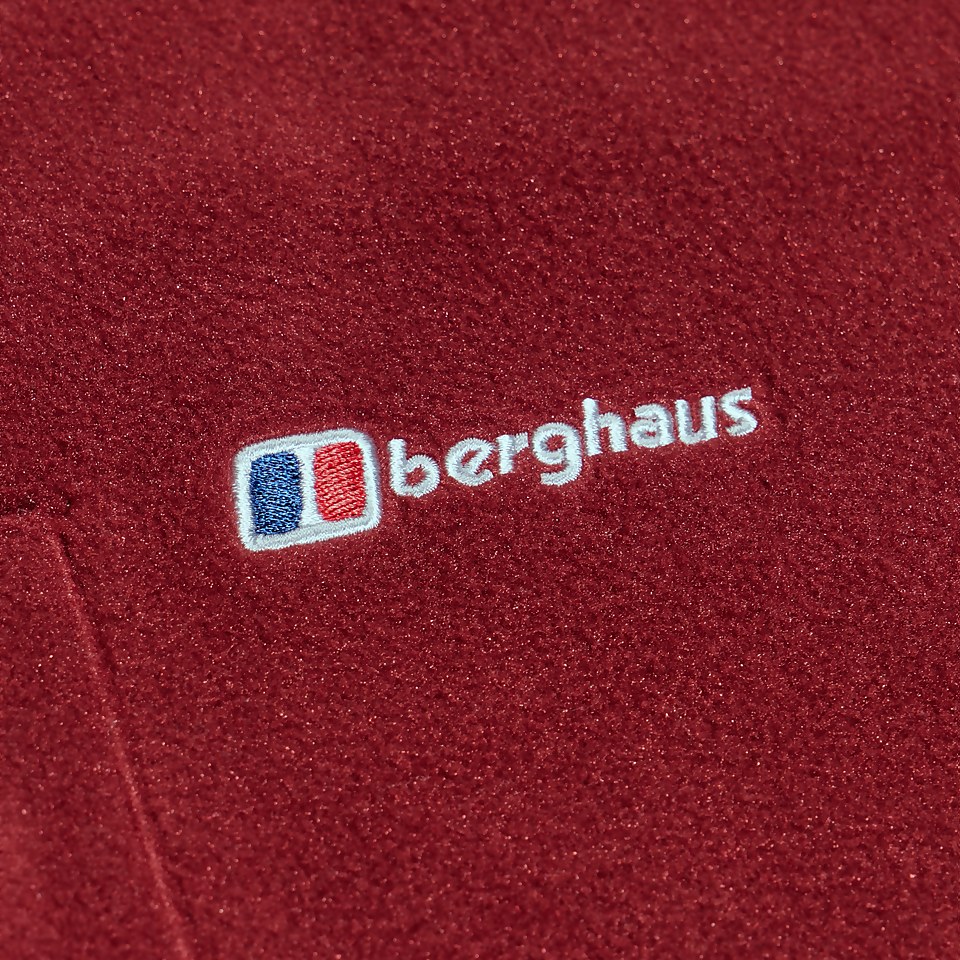 Women's Urban Cropped Co-ord Fleece Jacket - Dark Red
