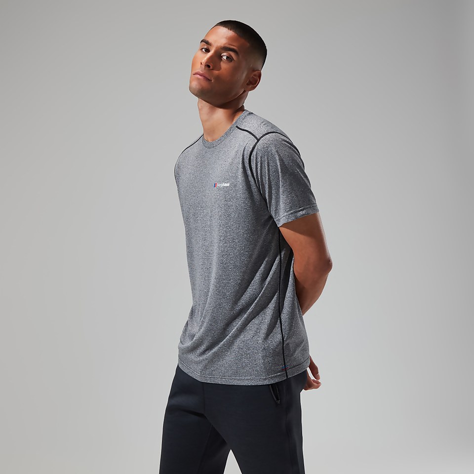 Men's Explorer Tech Tee Short Sleeve Crew - Black/White