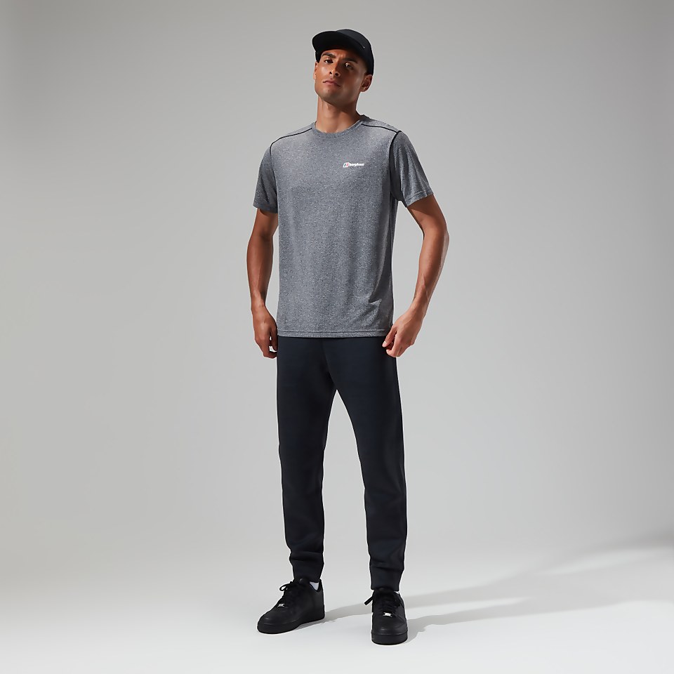 Men's Explorer Tech Tee Short Sleeve Crew - Black/White