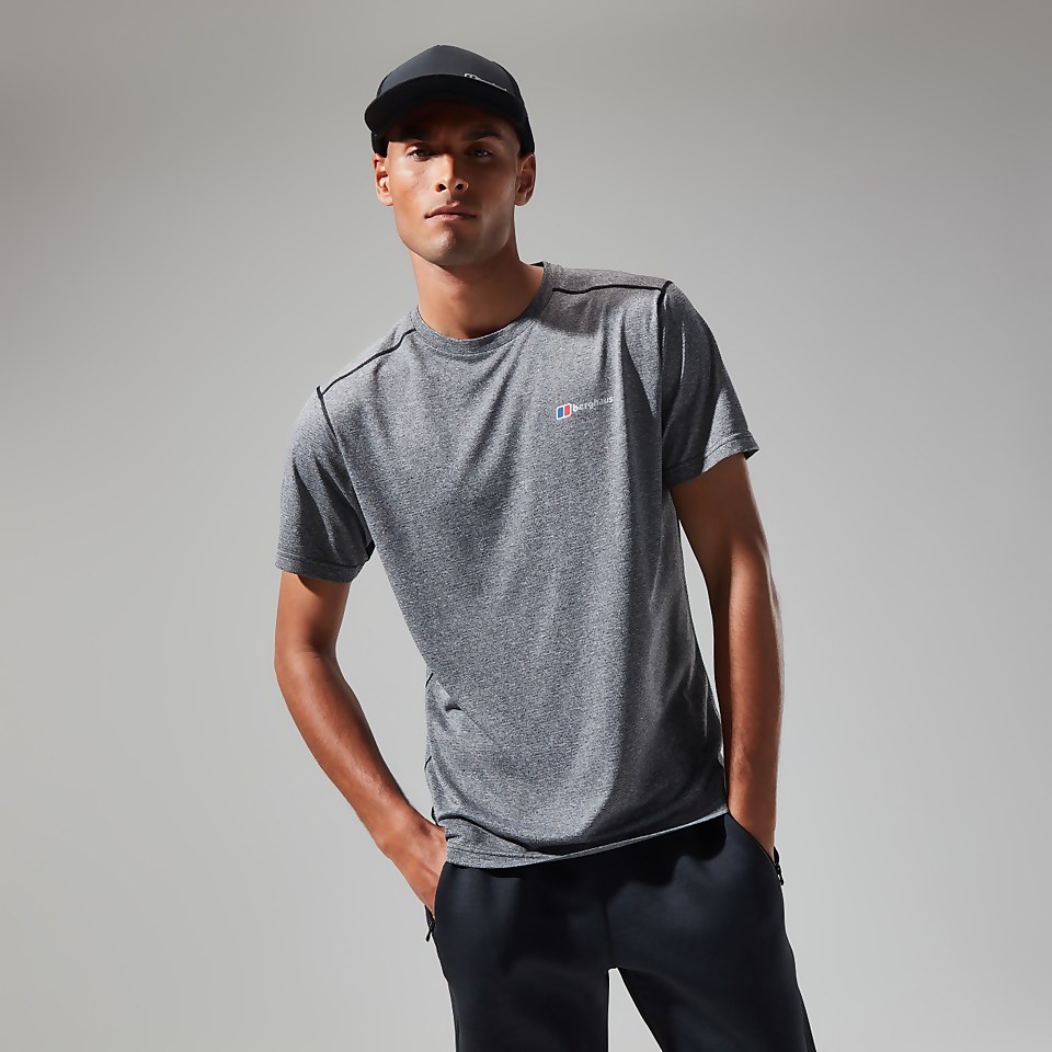 Men's Explorer Tech Tee Short Sleeve Crew - Black/White