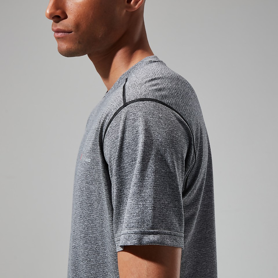 Men's Explorer Tech Tee Short Sleeve Crew - Black/White