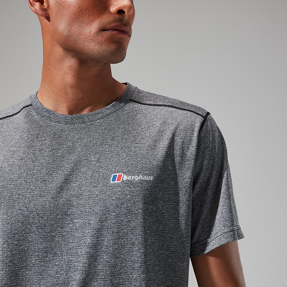 Men's Explorer Tech Tee Short Sleeve Crew - Black/White