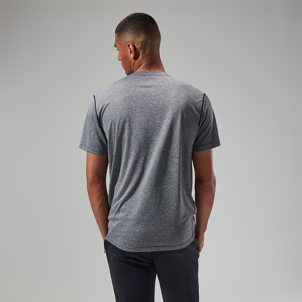 Men's Explorer Tech Tee Short Sleeve Crew - Black/White
