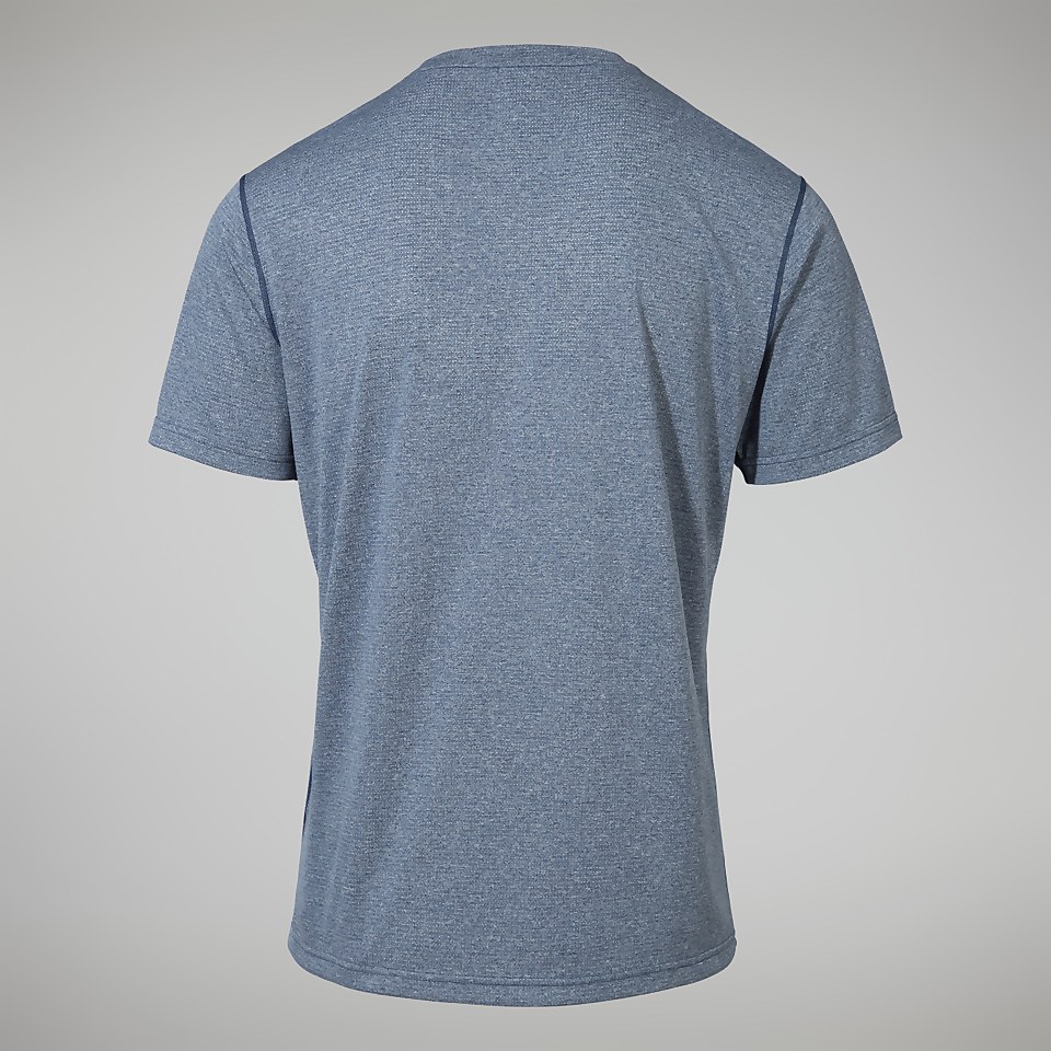 Men's Explorer Tech Tee Short Sleeve Crew - Dark Blue/White