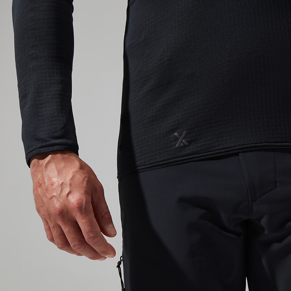 MTN Arete LB Half Zip Fleece für Herren - Schwarz