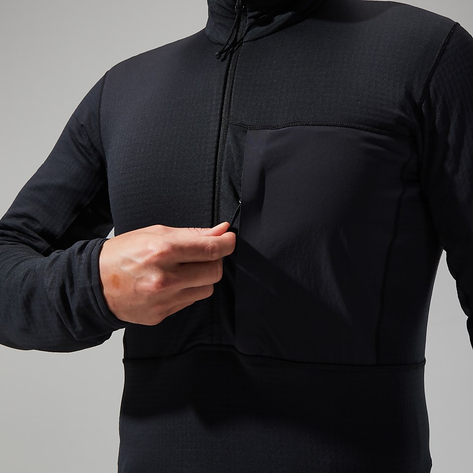 MTN Arete LB Half Zip Fleece für Herren - Schwarz
