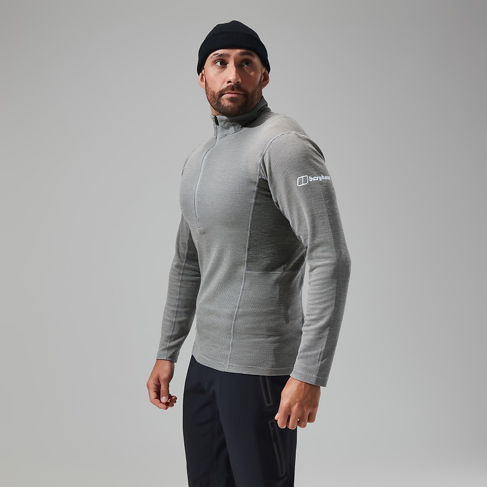 Men's MTN Guide Long Sleeve Half Zip - Grey/Black