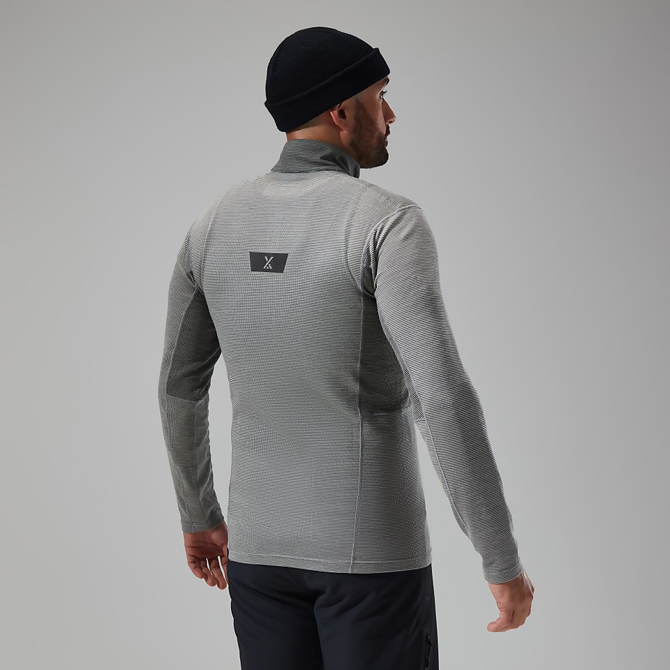 Men's MTN Guide Long Sleeve Half Zip - Grey/Black