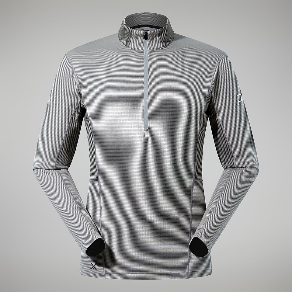Men's MTN Guide Long Sleeve Half Zip - Grey/Black