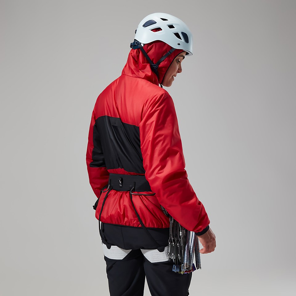 MTN Arete Synthetischer Hoodie für Damen - Rot/Schwarz