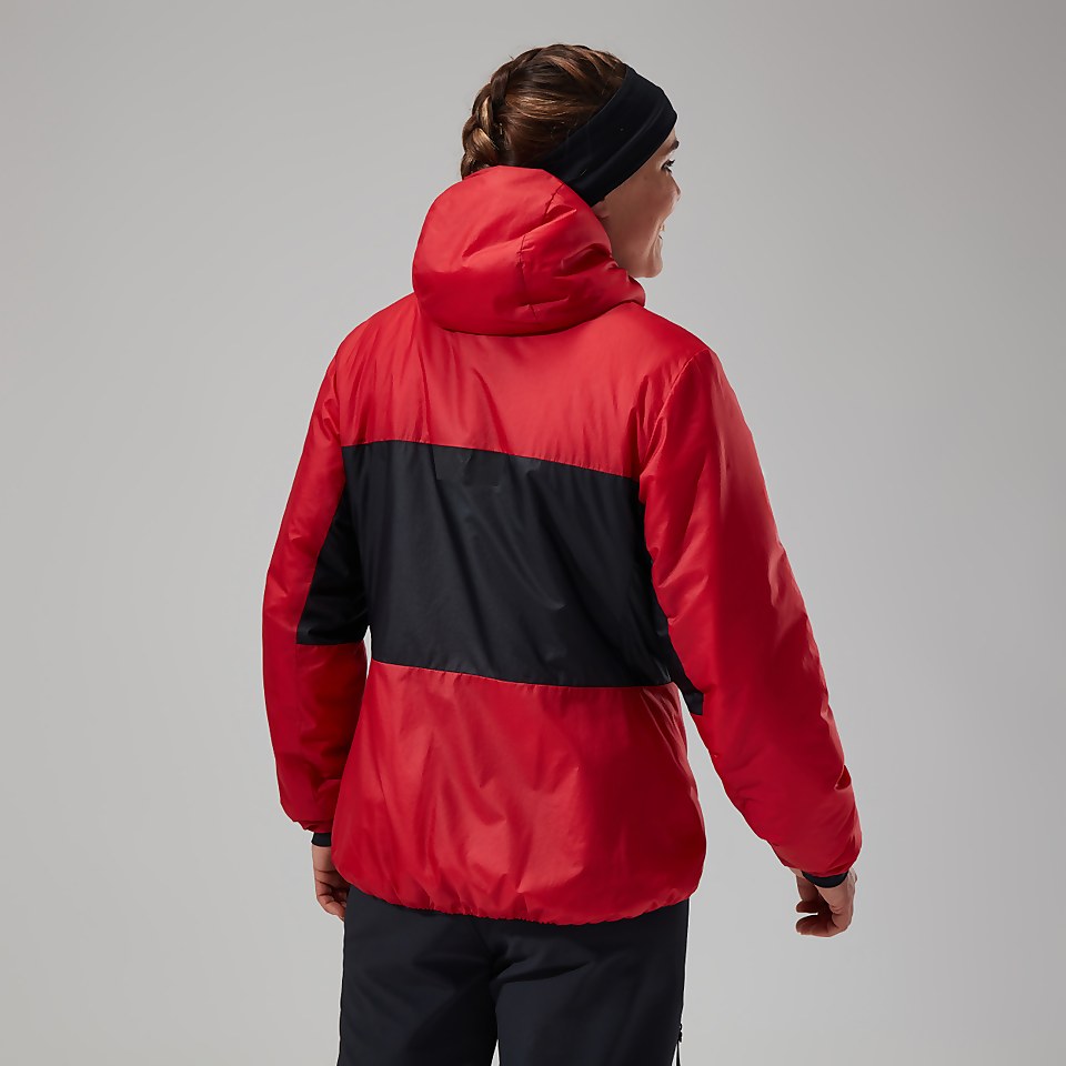 MTN Arete Synthetischer Hoodie für Damen - Rot/Schwarz