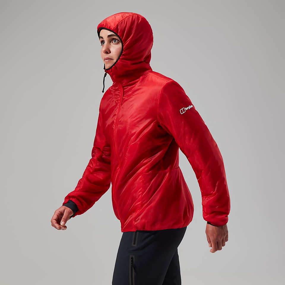 MTN Arete Synthetischer Hoodie für Damen - Rot/Schwarz