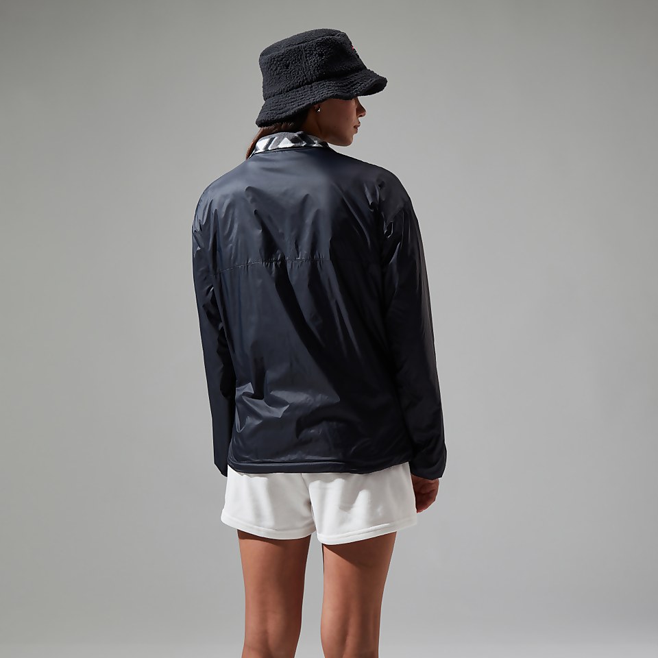 Unisex Reverse Wind Full Zip Fleece - Black/Grey