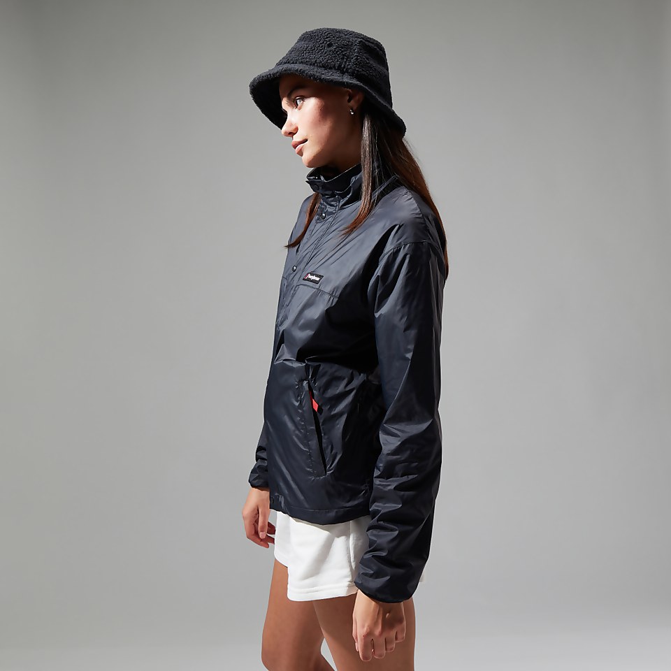 Unisex Reverse Wind Full Zip Fleece - Black/Grey