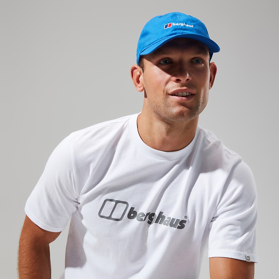 Men's Organic Big Colour Logo Super Stretch Tee White