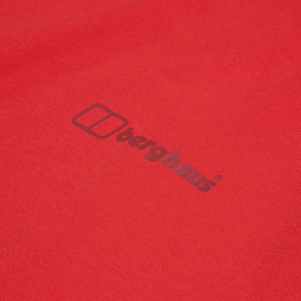 Men's Organic Colour Logo Super Stretch Tee Red