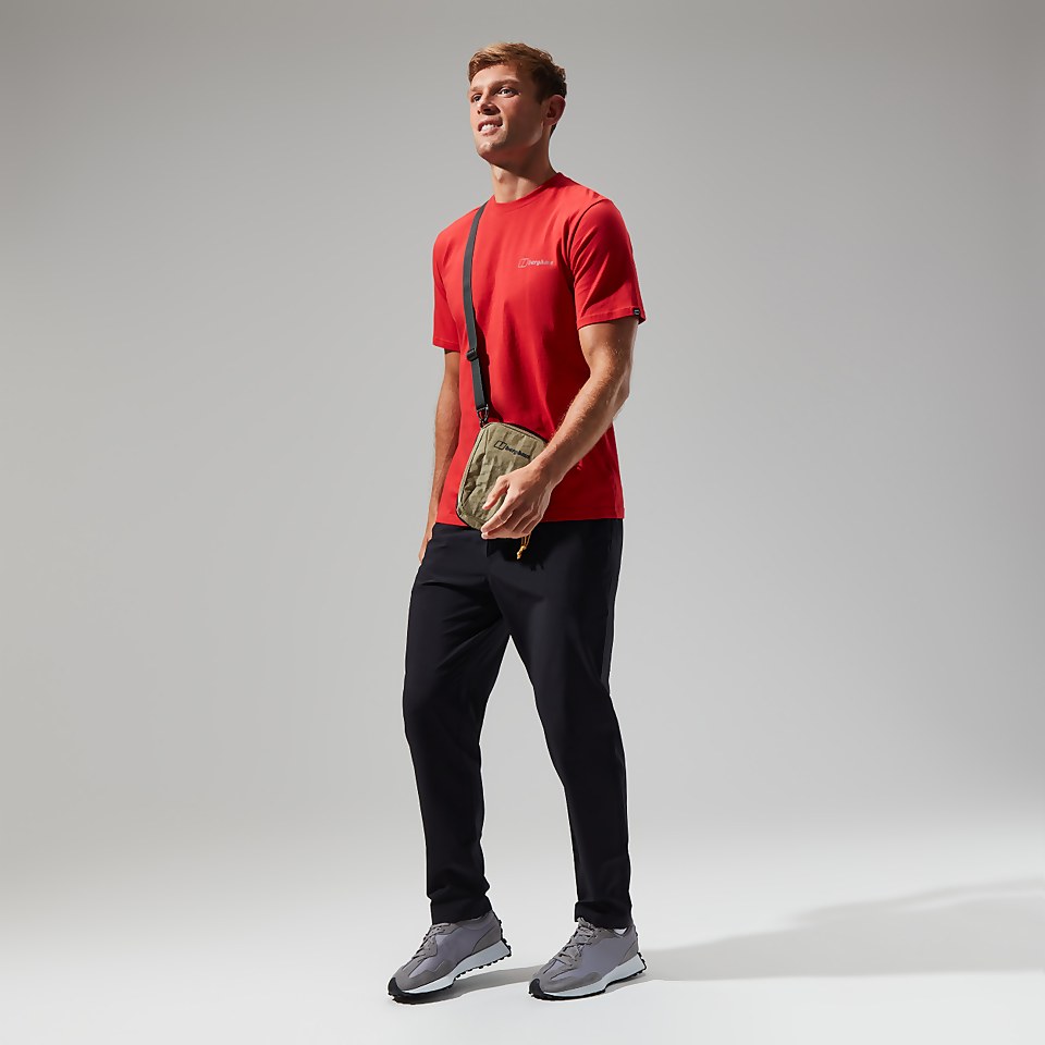 Men's Organic Colour Logo Super Stretch Tee Red