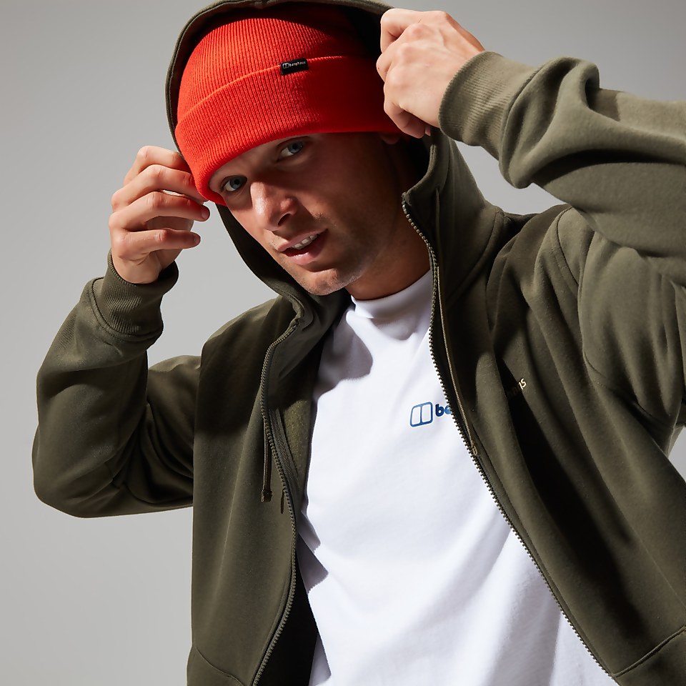 Logo Full Zip Hoodie für Herren - Dunkelgrün