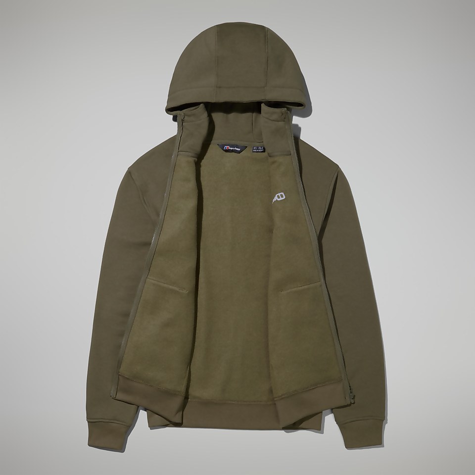 Logo Full Zip Hoodie für Herren - Dunkelgrün