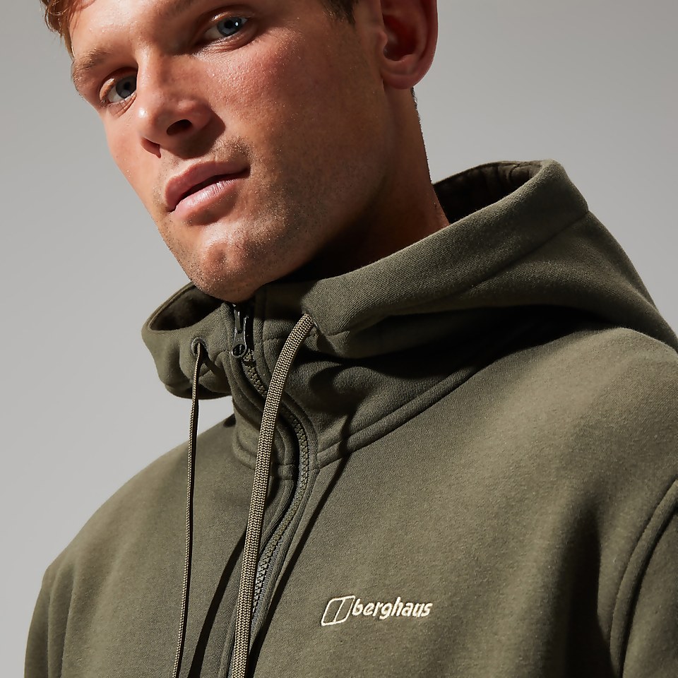 Logo Full Zip Hoodie für Herren - Dunkelgrün