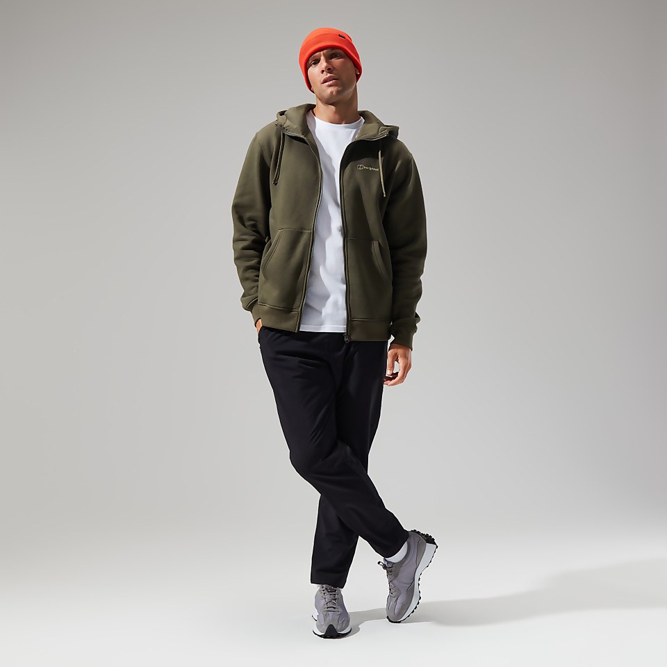Logo Full Zip Hoodie für Herren - Dunkelgrün