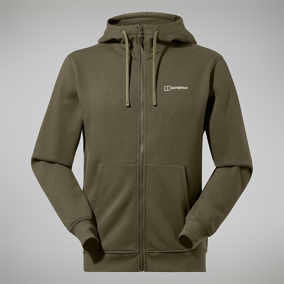 Logo Full Zip Hoodie für Herren - Dunkelgrün