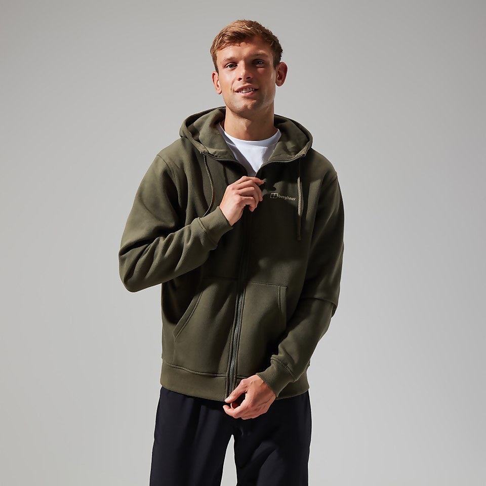 Logo Full Zip Hoodie für Herren - Dunkelgrün
