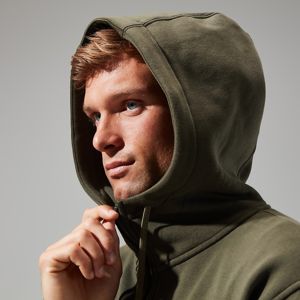Logo Full Zip Hoodie für Herren - Dunkelgrün