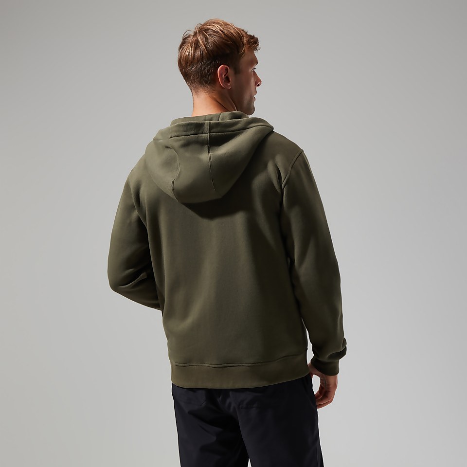 Logo Full Zip Hoodie für Herren - Dunkelgrün